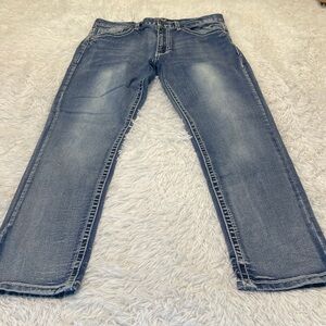 TRUE LUCK Stylish Blue Jeans for Men 34/30